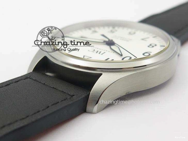 MIROTIME 0517 Mark XVIII IW327002 SS Mk Maker Best Edition White Dial On Black Leather Strap A SunProtective 7298